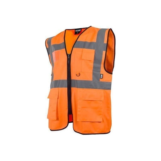 Scan Hi-Vis Utility Waistcoat Orange - M (41in) Scan - Town Tools