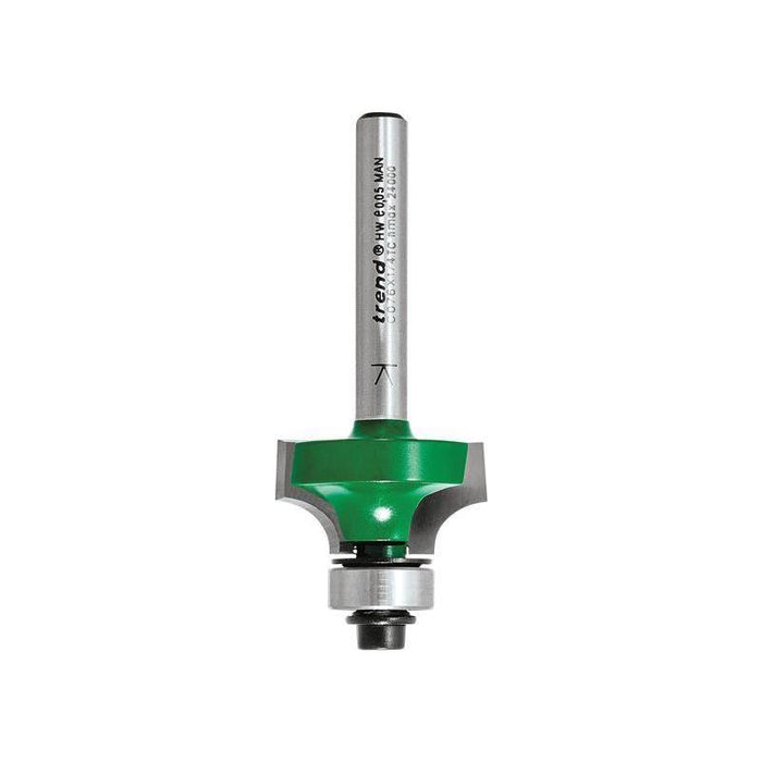 Trend C076 x 1/4 TCT Bearing Guided Ovolo & Round Over 6.3mm Radius Trend - Town Tools
