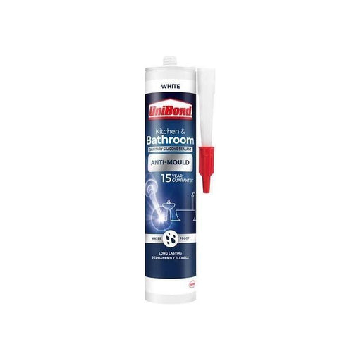 Unibond Healthy Kitchen & Bathroom Anti Mould Sealant White Cartridge 274g UniBond - Town Tools