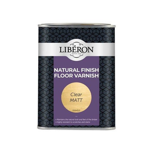 Liberon Natural Finish Floor Varnish Clear Matt 1 litre Liberon - Town Tools