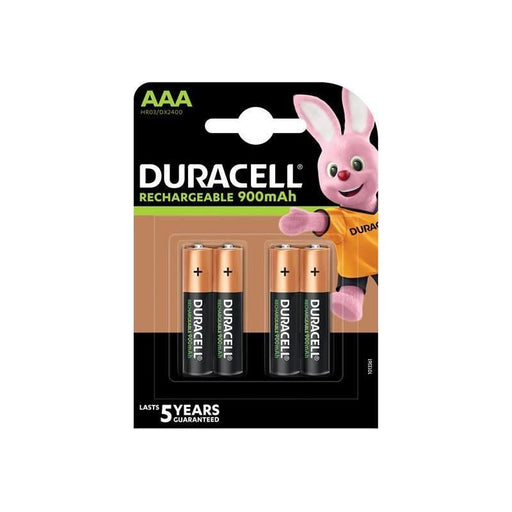 Duracell AAA Cell 900Mah Rechargeable Batteries (Pack 4) Duracell - Town Tools