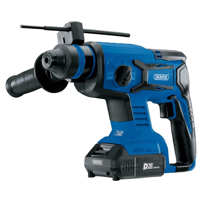 Draper D20 20V Brushless SDS+ Rotary Hammer Drill, 2 x 2.0Ah Batteries, 1 x Char Draper - Town Tools 