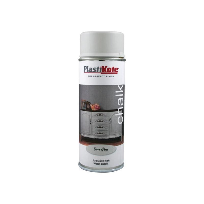 Plastikote Chalk Finish Spray Dove Grey 400ml — Town Tools