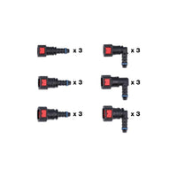 Connect Assorted AdBlue Straight & Angled Quick Connectors 18pc 34226