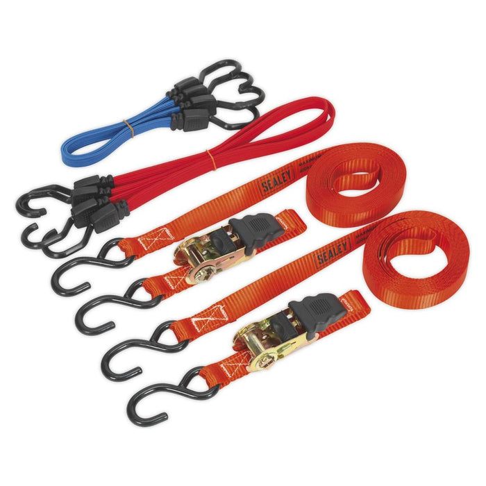 Sealey Tie Down & Bungee Cord Set 6pc TD285SBD Sealey - Town Tools 