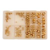 Connect Assorted Metric Brass Barrel & Stepped Olives 200pc 31887