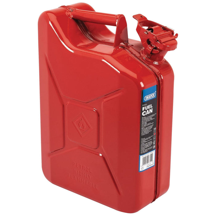 Draper Steel Fuel Can, 10L, Red 07741 Draper - Town Tools 