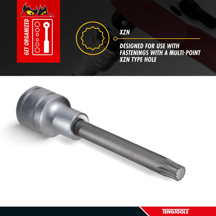 Teng Tools 1/2" Long XZN/Triple Square Bit Socket 14 Teng Tools - Town Tools 
