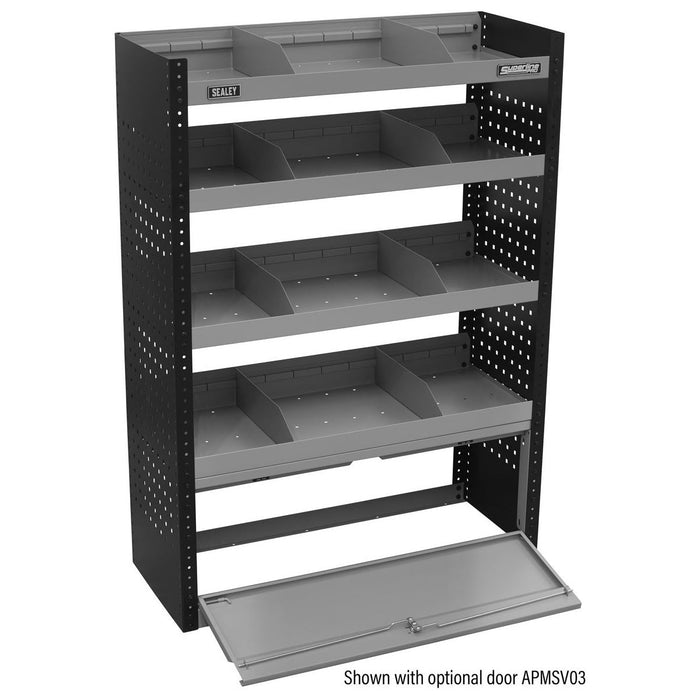 Sealey Modular Flat Shelf Van Storage Unit 925mm APMSV01 Sealey - Town Tools 