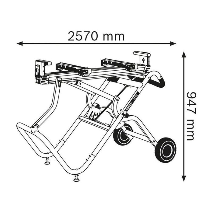Bosch GTA 2500 W Professional Mitre Saw Stand Bosch - Town Tools