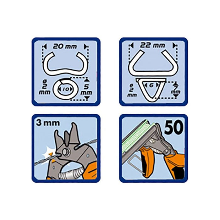 Edma Top Grafer 20/22 Hog Ring Pliers With Magazine Edma - Town Tools