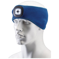 Draper Headband with USB Rechargeable LED Torch, 1W, Blue, One Size 95171