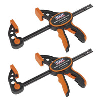 Sealey Quick Bar Clamp 150mm 2pc Set QBC1502