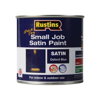 Rustins Quick Dry Small Job Satin Paint Oxford Blue 250ml