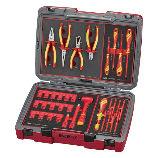 Teng Tools MECCA PRO TC-6 FOAM Electrician Tool Kit 36 Pieces Teng Tools - Town Tools 