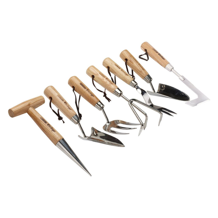 Draper Heritage Stainless Steel Garden Tool Set with Ash Handles (7 Piece) Draper - Town Tools 