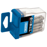 Draper Assorted Insert Bits in Plastic Storage Case, 1/4" Hex (15 Piece)