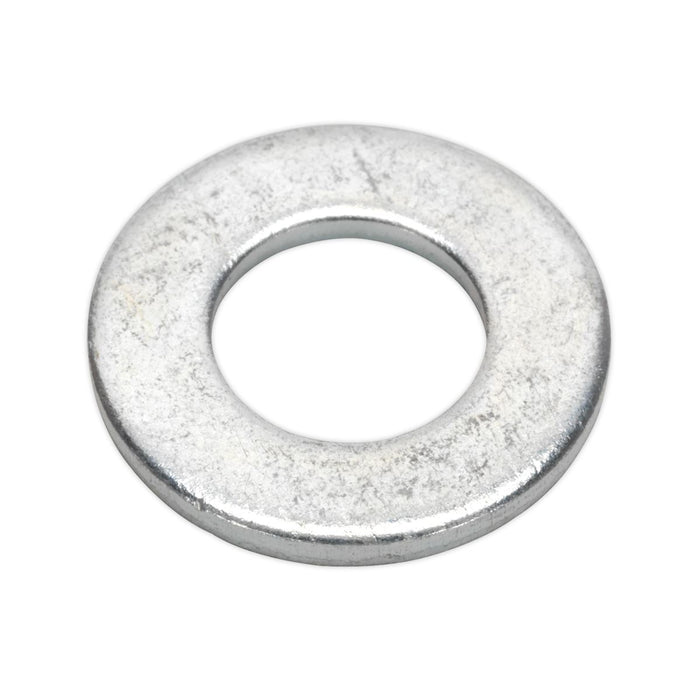 Sealey Flat Washer 1/4" x 9/16" Table 3 Imperial Zinc Pack of 100 FWI105 Sealey - Town Tools 