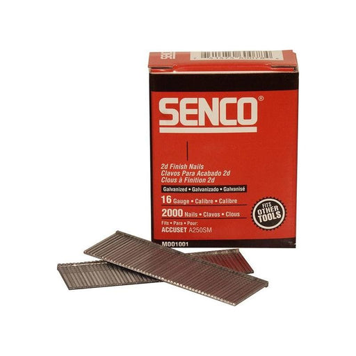 Senco Straight Brad Nails Galvanised 16G x 45mm (Pack 2000) Senco - Town Tools