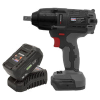 Sealey Brushless Impact Wrench Kit 1/2"Sq Drive 20V 4Ah SV20 Series 700Nm