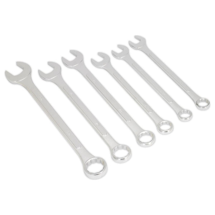 Sealey Combination Spanner Set 6pc Super Jumbo Metric Siegen by Sealey - Town Tools 