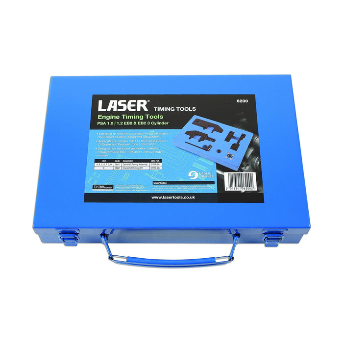 Laser Engine Timing Kit - for PSA, for Vauxhall/Opel 1.0, 1.2 6200 Laser - Town Tools 