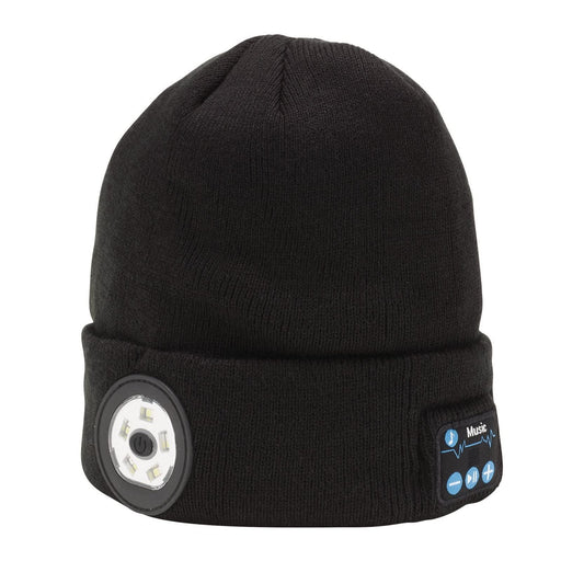 Draper Smart Wireless Rechargeable Beanie with LED Head Torch and USB Charging C Draper - Town Tools 