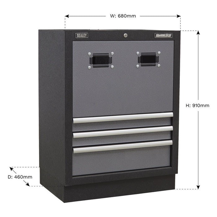 Sealey Modular Reel Cabinet 680mm APMS63 Sealey - Town Tools 