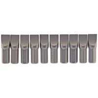 Draper Plain Slot Insert Bit, 8mm, 1/4" Hex, 25mm Long (Pack of 10) 64046