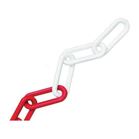 Faithfull Plastic Chain 8mm x 12.5m Red / White