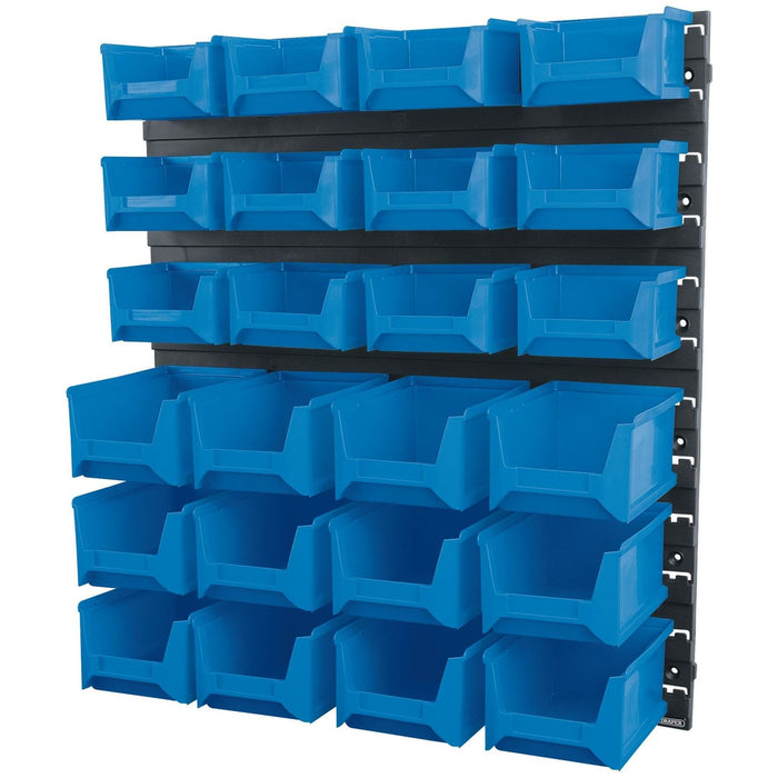 Draper 24 Bin Wall Storage Unit, Small/Medium Bins 06798 Draper - Town Tools 