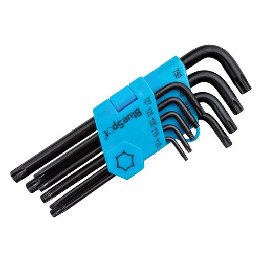 Bluespot Tools Long Arm TORX Key Set of 9 (TX10-TX50) BlueSpot Tools - Town Tools