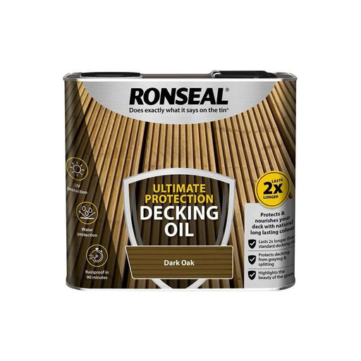 Ronseal Ultimate Protection Decking Oil Dark Oak 2.5 litre Ronseal - Town Tools