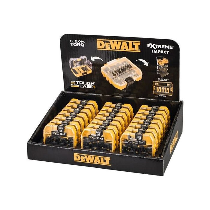 Dewalt Power Tools Impact Torsion Bits PZ2 25mm Tic Tac Display 21 x Packs of 25 DeWALT Power Tools - Town Tools