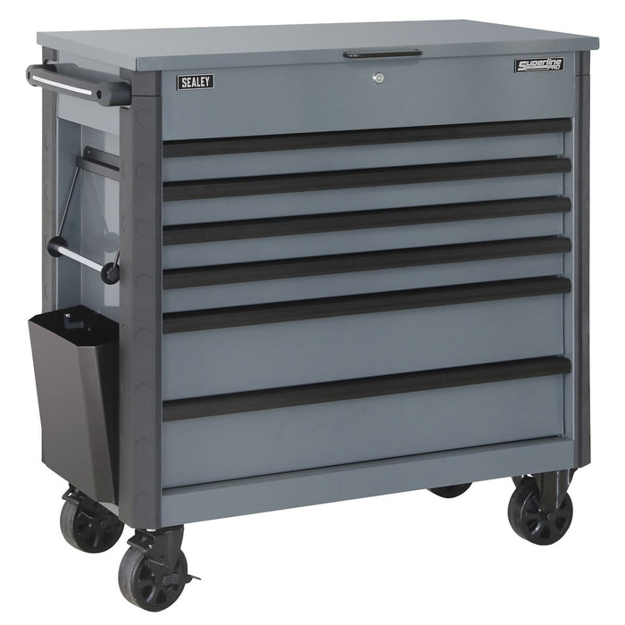Superline Pro Tool Trolley 6 Drawer - Grey AP366G Superline Pro - Town Tools 