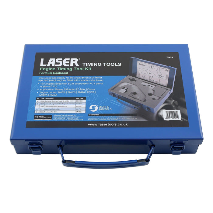 Laser Engine Timing Tool Kit - for Ford 2.0 EcoBoost 5901 Laser - Town Tools 