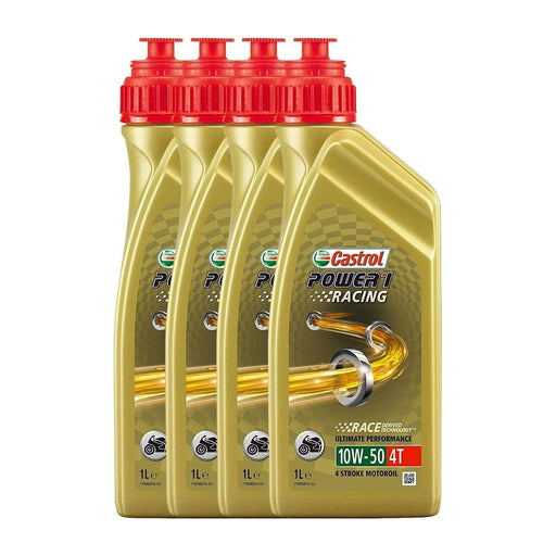 Castrol Power 1 Racing 4T - 4 Stroke - 10W-50 - Fully Synthetic - 1 Litre Castrol - Town Tools 