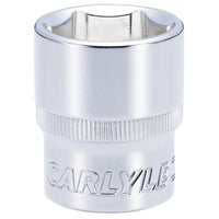 Carlyle Tools Socket - Shallow - Metric Standard - 1/2In. Dr - 23 mm