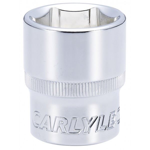 Carlyle Tools Socket - Shallow - Metric Standard - 1/2In. Dr - 23 mm