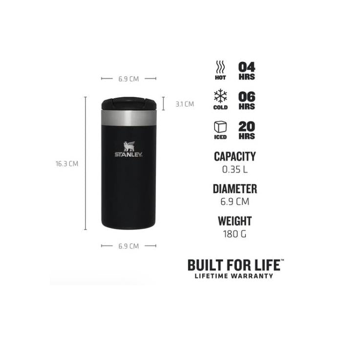Stanley AeroLight Transit Mug 0.35L Black Metallic Stanley - Town Tools