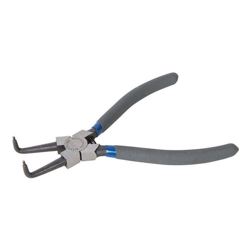 Silverline Bent Nose Internal Circlip Pliers 180mm Silverline - Town Tools 
