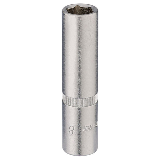 Draper Elora Deep Socket, 1/4" Sq. Dr., 8mm 58728 Draper - Town Tools 