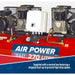Sealey 270L Belt Drive Air Compressor with Cast Cylinders 2 x 3hp SAC1276B Sealey - Town Tools 
