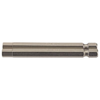 Draper Hexagonal Insert Bit, 6mm, 1/4" Hex, 75mm Long (Pack of 2) 64340