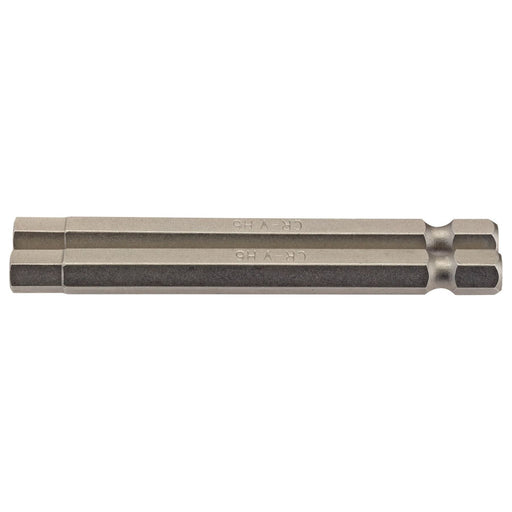 Draper Hexagonal Insert Bit, 6mm, 1/4" Hex, 75mm Long (Pack of 2) 64340 Draper - Town Tools 