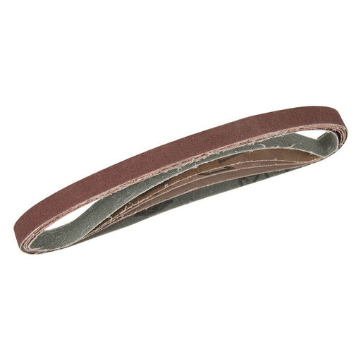 Silverline Sanding Belts 13 x 457mm 5pce 40, 60, 2 x 80, 120G Silverline - Town Tools 