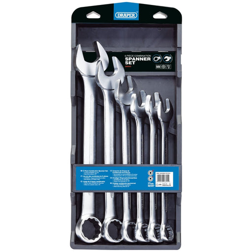 Draper HI-TORQ Metric Combination Spanner Set (6 Piece) 26695 Draper - Town Tools 