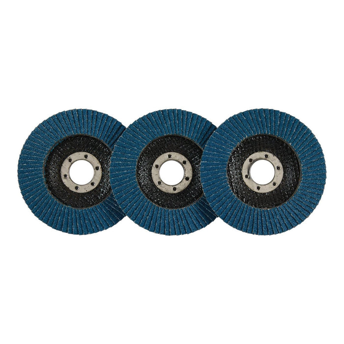 Draper Zirconium Oxide Flap Discs, 115 x 22.23mm, 60 Grit (Pack of 10) 85724 Draper - Town Tools 