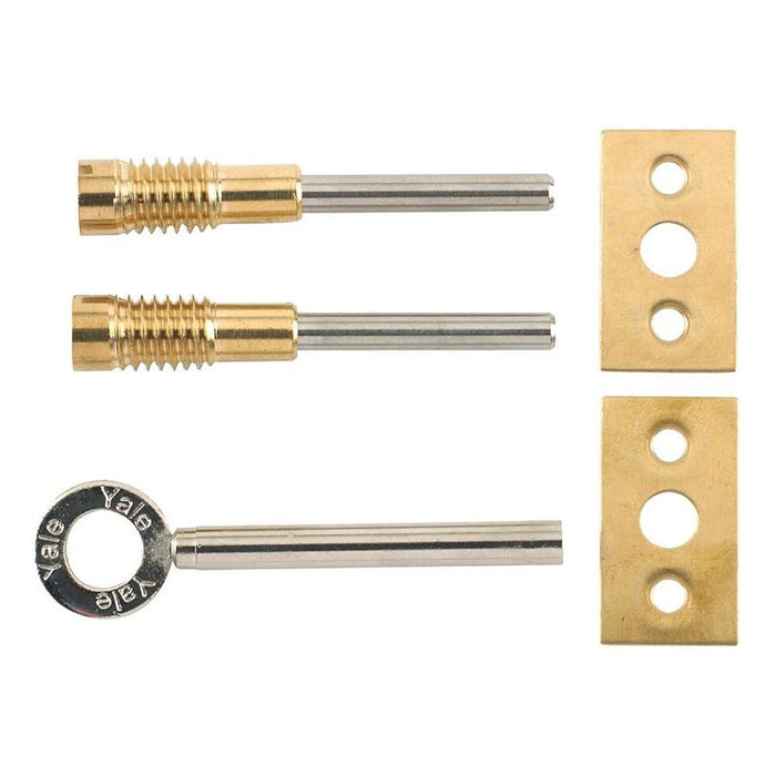 Yale Locks 8013 Dual Screw Window Lock Brass Finish Pack of 2 Yale Locks - Town Tools