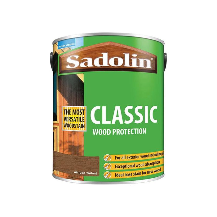 Sadolin Classic Wood Protection African Walnut 5 litre Sadolin - Town Tools